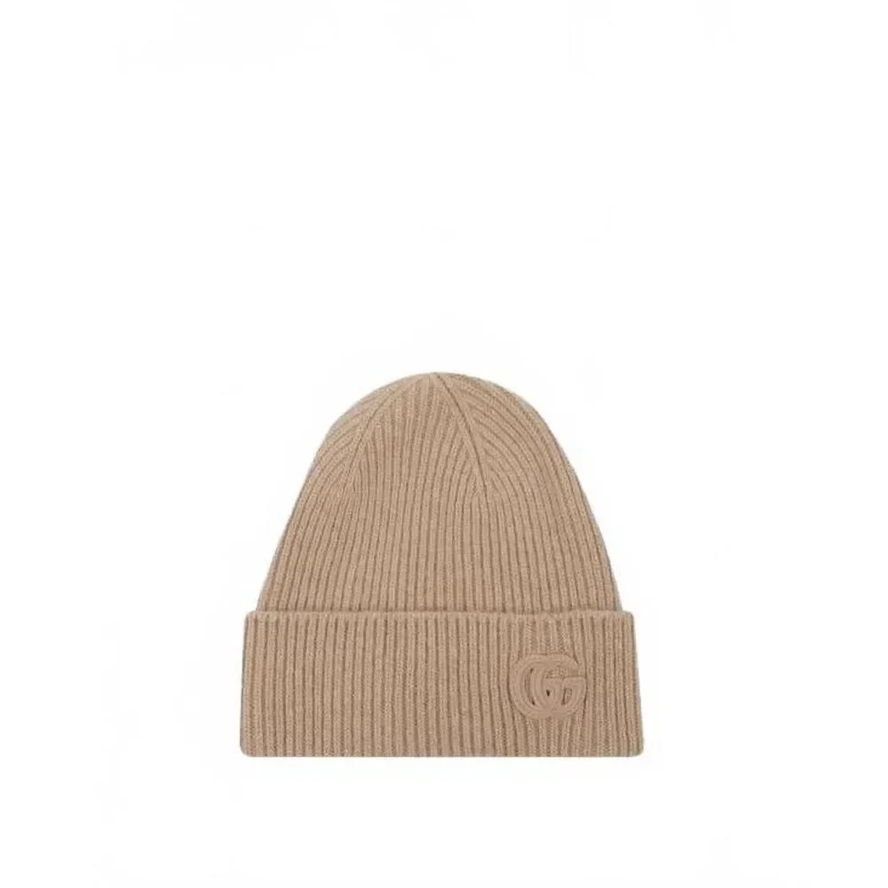 Cashmere Patch Beanie